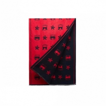 【特惠秒杀】OZLANA 秋冬时髦猫系列 美丽奴100%羊毛围巾 双面双色 国内现货发