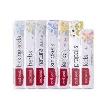 【5支味道任选】red seal红印牙膏无氟去渍防蛀固齿亮白清新口气五只口味任选