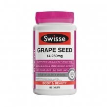 Swisse葡萄籽精华 淡化色素沉淀减缓衰老 花青素维护肌肤改善肤色 180粒