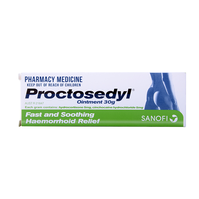  Proctosedyl 澳洲痔疮膏 消内外肉球 成人男女内外痔疮可用 30g 加强版