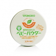 日本wakodo 和光堂爽身粉 新生婴儿童痱子粉 不含滑石粉防红屁股清爽吸汗预防痱子 120g