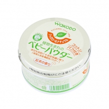 日本wakodo 和光堂爽身粉 新生婴儿童痱子粉 不含滑石粉防红屁股清爽吸汗预防痱子 120g