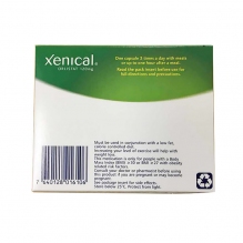 澳洲塞尼可Xenical 排油丸胶囊丸 小绿盒 去油排油塑身去除脂肪胆固醇堆积 整盒* 84粒