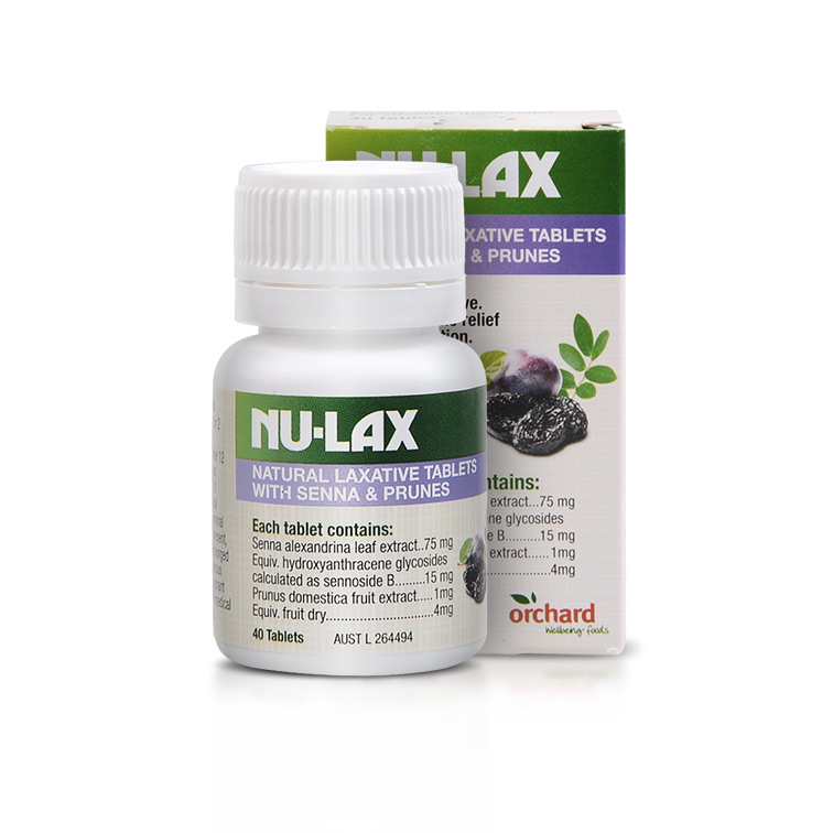 Nu-lax乐康片 西梅加强版 乐康膏果蔬纤维 40粒