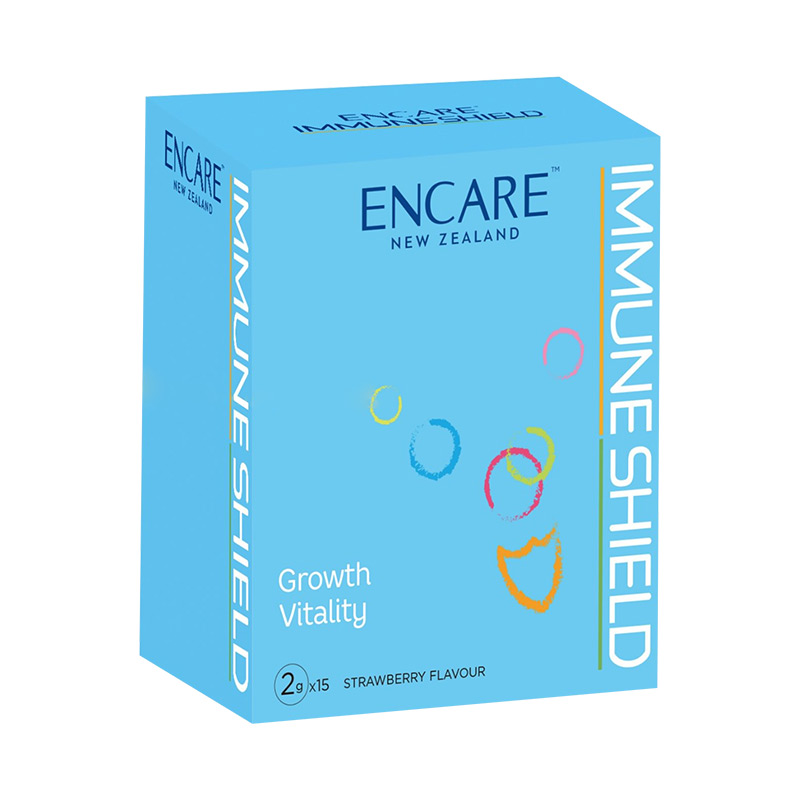 新西兰ENCARE口服耳牛球蛋白粉免疫冲剂 草莓味  婴幼儿宝宝营养补充1岁+ 2g*15包
