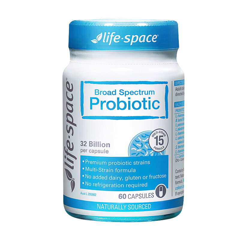life space成人益生菌胶囊 调理肠道肠胃60粒 【27年以后】