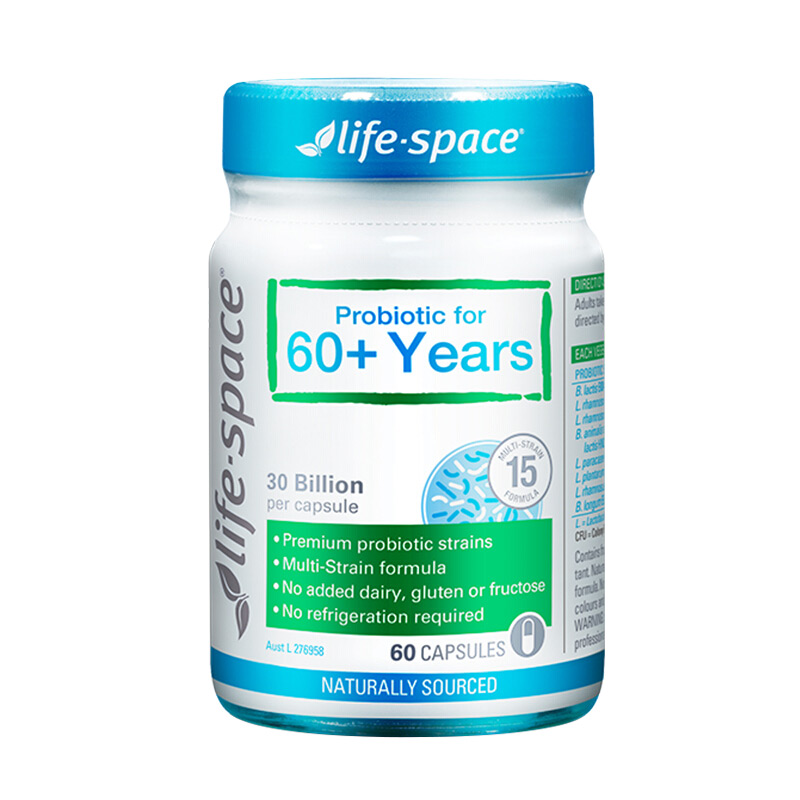 Life space 中老年人益生菌胶囊 调整肠胃便秘助消60粒