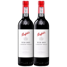 澳大利亚原瓶进口红酒奔富bin 389干红葡萄酒（西拉赤霞珠）  旋盖 750ml 两瓶装