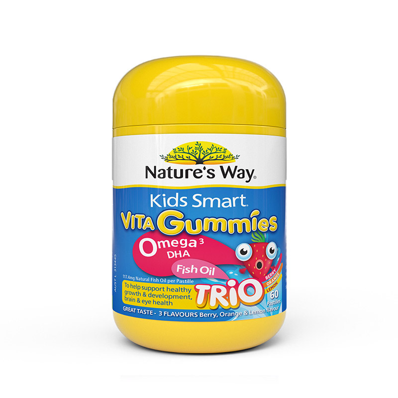 Nature's way 佳思敏软糖  儿童鱼油软糖  60粒
