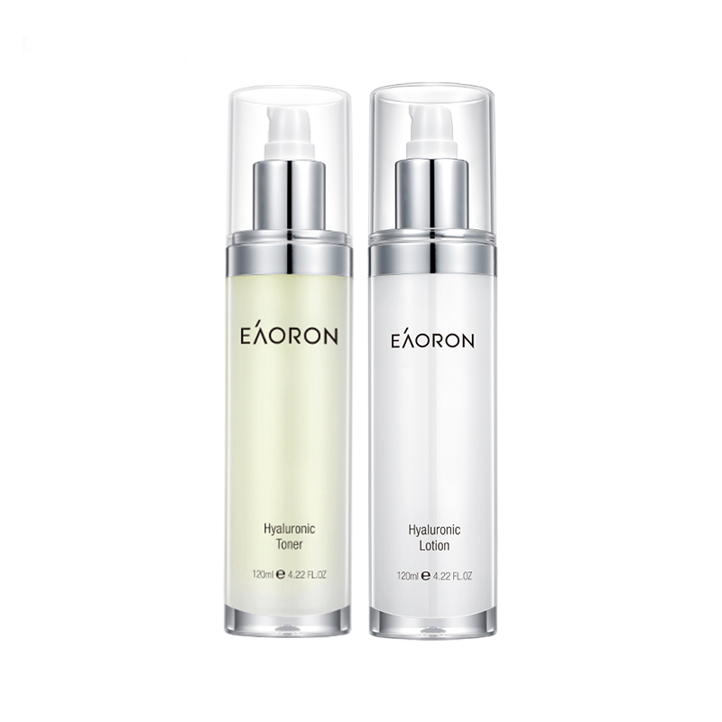 Eaoron玻尿酸强效补水保湿美白爽肤水乳液水乳组合装 二代
