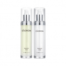 Eaoron玻尿酸强效补水保湿美白爽肤水乳液水乳组合装 二代
