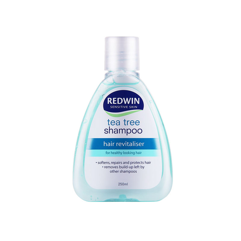 Redwin茶树油洗发水无硅油清爽控油长久去屑止痒250ml