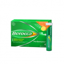 拜耳Berocca泡腾片vc片维生素b泡腾维c片维生素c泡腾泡片浆果味45片