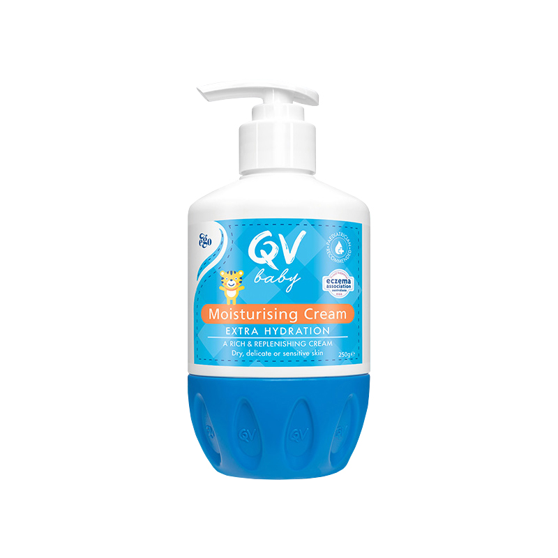 Ego QV婴幼儿小老虎滋润保湿面霜新款按压式润肤霜儿童宝宝补水润肤乳四季款250g