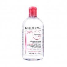 法国贝德玛卸妆水粉水按压脸部温和清洁眼唇脸三合一卸妆液500ML