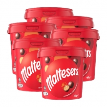 【超级特惠原箱】澳洲麦提莎Maltesers麦丽素 牛奶夹心巧克力零食桶装 465g*6桶