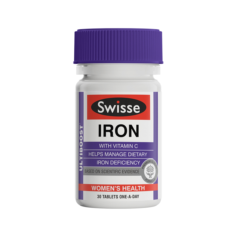 Swisse补铁片气血滋养女性贫血补血补气血气色片剂30片