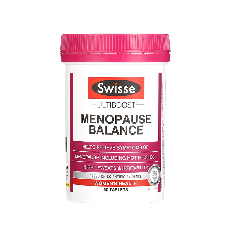 Swisse大豆异黄酮更年期平衡片 缓解绝经月经不调 调节性冷淡更年期情绪不佳 保护卵巢60粒