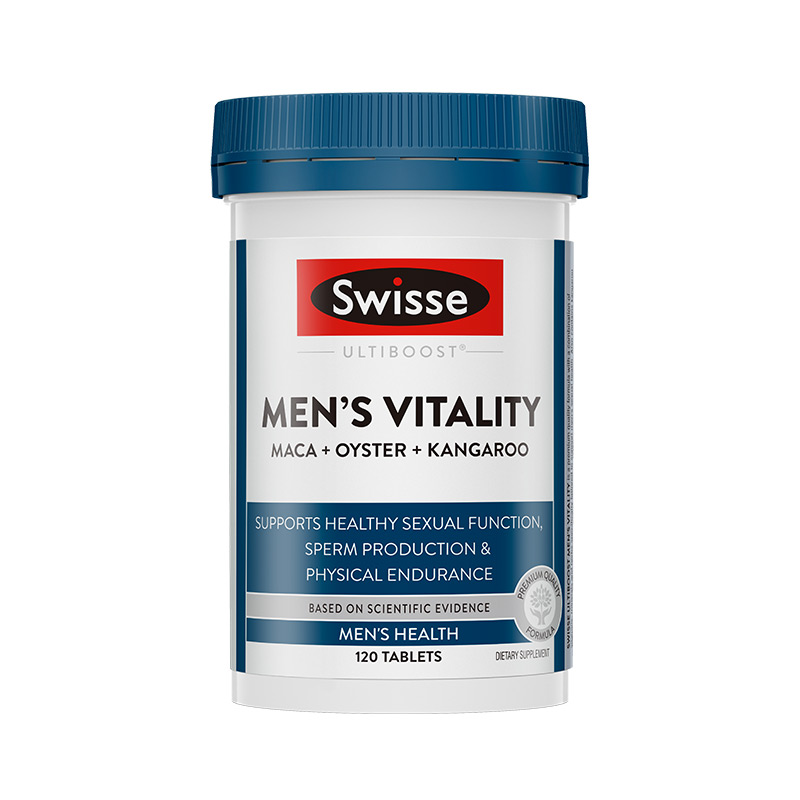 Swisse 玛咖牡蛎袋鼠精华男士活力片雄风片120粒