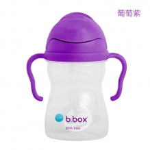 Bbox儿童水杯宝宝学饮杯第三代重力吸管杯新版240ml葡萄紫