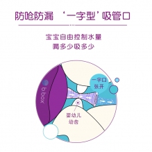 Bbox儿童水杯宝宝学饮杯第三代重力吸管杯新版240ml西瓜红