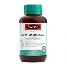 Swisse斯维诗椰壳活性炭丸 清油吃油减排油吸油肥腻胶囊丸纤体120粒 