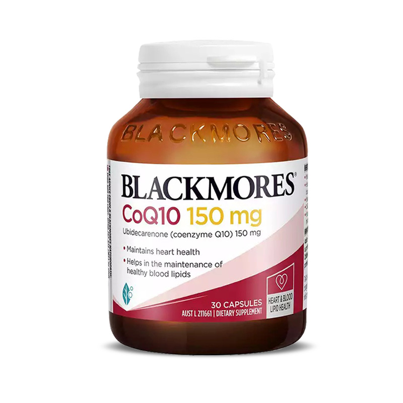 限时特惠 澳洲澳佳宝Blackmores 辅酶Q10软胶囊 高浓度q10 150mg 30粒 成人中老年保护心脏