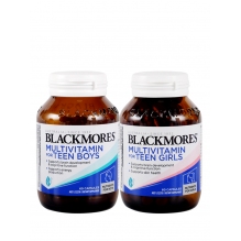 Blackmores 澳佳宝 女孩/男孩复合维生素青少年大脑营养记忆片 60粒新版