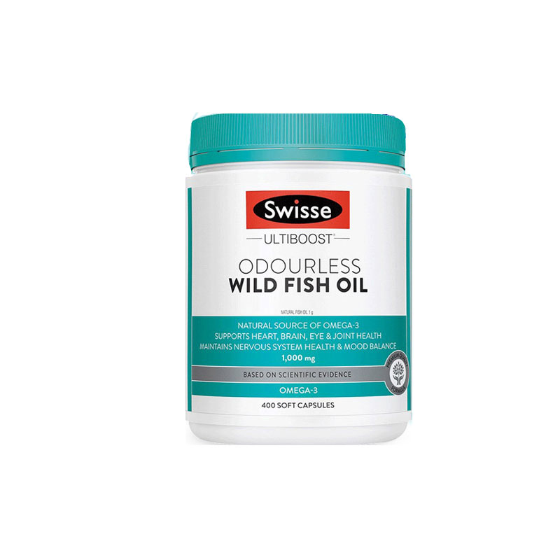 Swisse深海无腥鱼油软胶囊欧米伽3 DHA中老年鱼油1000mg 400粒