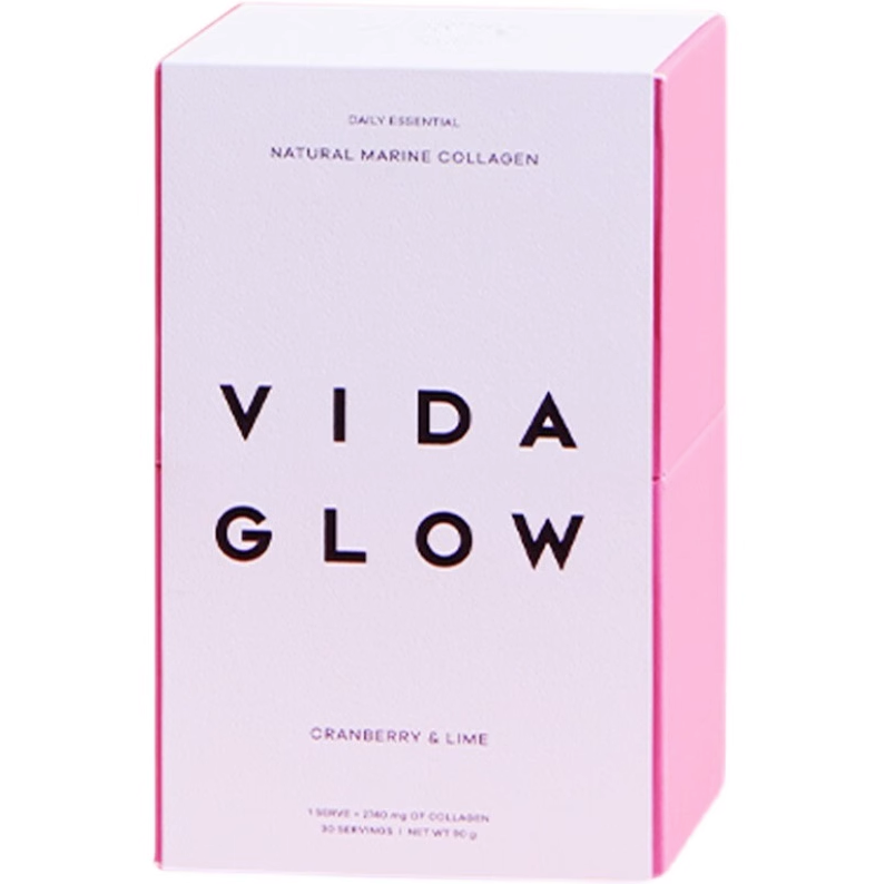 新包装Vida Glow 蜜桃味 水解深海鱼胶原蛋白肽粉90克*30包