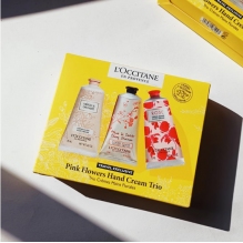 【双十一】L'occitane/欧舒丹 护手霜套装三件套 75ml*3 （橙花+玫瑰花+樱花）