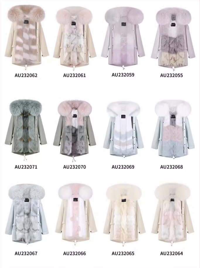 AU232001-AU232143OZLANA皮草大衣 派克皮草 （不同款式 提交后客服改价）