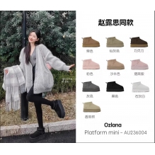 2024新款OZLANA经典雪地靴UGG防泼水羊皮毛一体