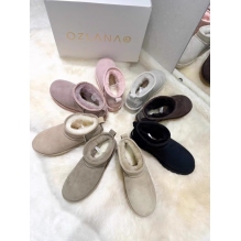 2024新款OZLANA经典雪地靴UGG防泼水羊皮毛一体