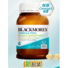 新版BLACKMORES澳佳宝无腥味mini迷你小颗粒深海鱼油400粒