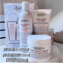 KIEHL'S科颜氏 高保湿护肤3件套（洁面啫喱150ml+保湿水250ml+面霜125ml）