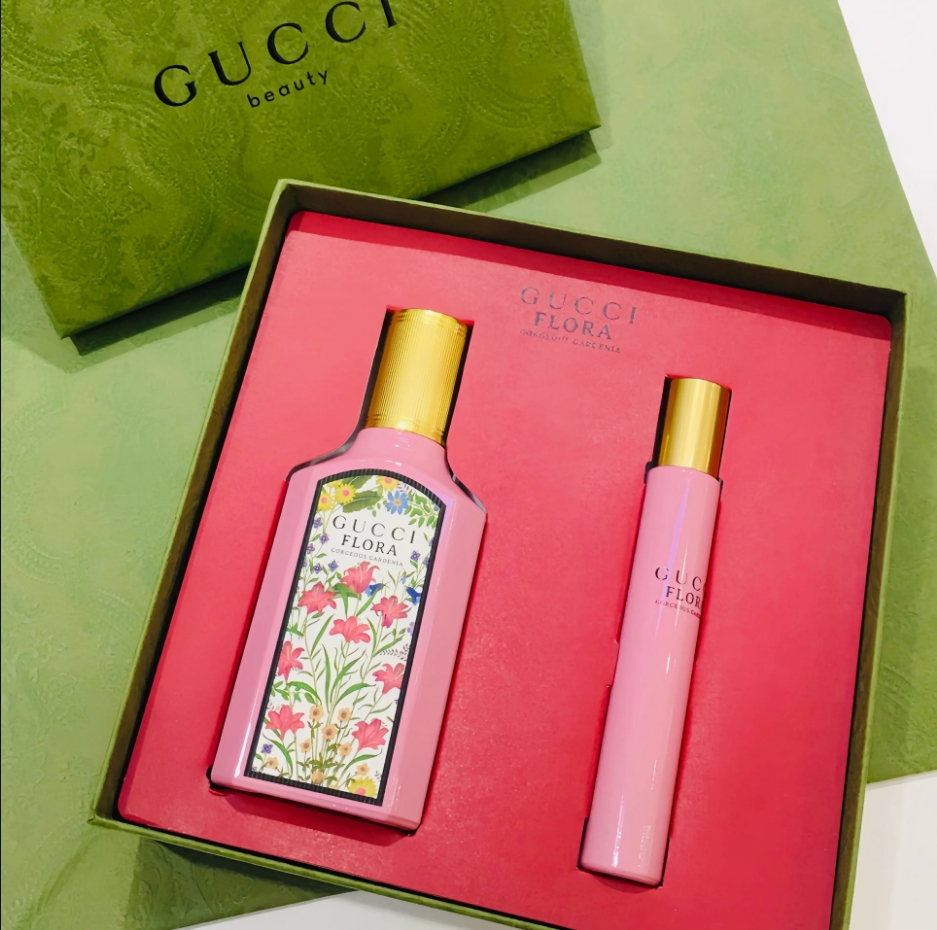 Gucci古驰绮梦栀子花淡香水套装两件套50ml+ 10ml l礼盒套装