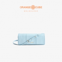 Orange Cube魔方马赛克拼接信封腋下包