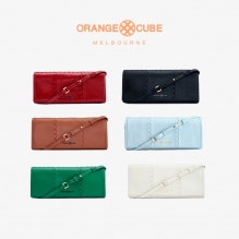 Orange Cube魔方马赛克拼接信封腋下包