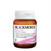 Blackmores 澳佳宝天然叶酸片 孕早期必备 Folate 500mg Folic Acid Vitamin 90粒
