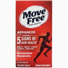 MoveFree红瓶益节维骨力氨糖软骨素关节维骨力骨胶原红瓶200粒