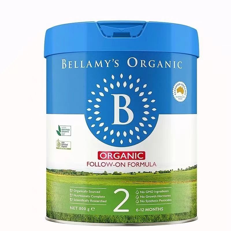 新包装Bellamy’s贝拉米有机二段900g  6罐极速发货包直邮